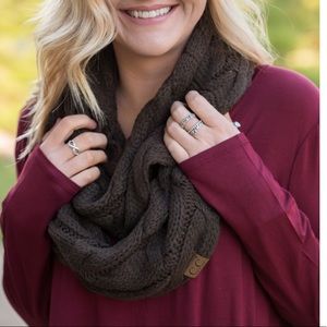 🍁Brown C.C Infinity Scarf NWOT